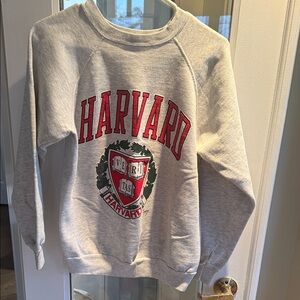 Vintage Harvard Gray Sweatshirt